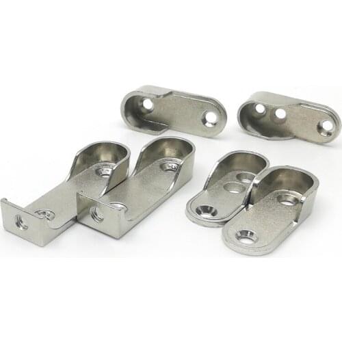 2 Pieces of Wardrobe Clothes Bracket Support Support Closet Rod End Bracket Thickened Hardware Accessories