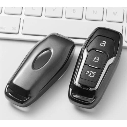 KUKAKEY TPU Car Key Case Cover Key Protection Shell For Ford Mondeo MK2 MK3 MK4 MK5 MK6 MK7 Ranger Fusion Kuga S-max Key Bag