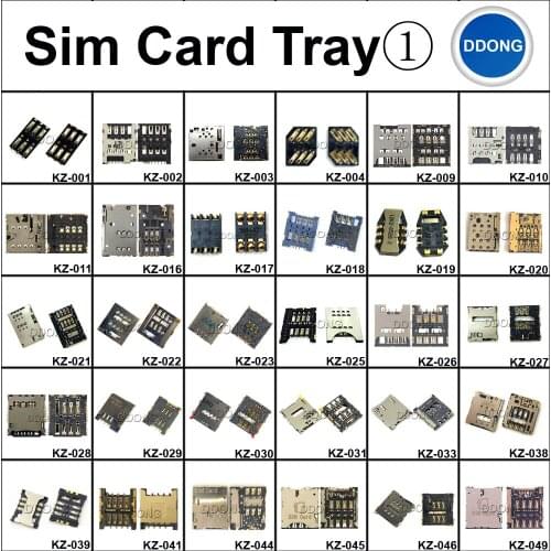 KZ024-049 For ASUS Blackberry Alcatel FLY Sim Card Tray Socket Connector Plug Repair Part Universal Common Used