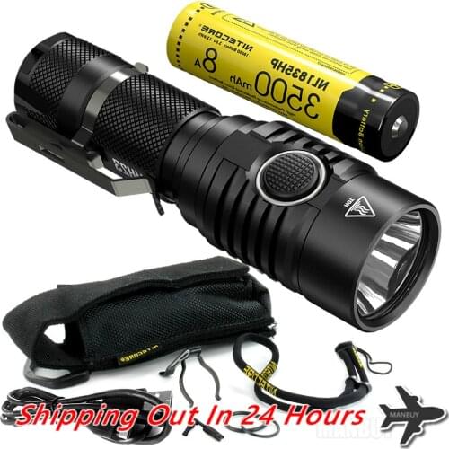TOPSALE NITECORE MH23 Torch 1800LMs CREE XHP35 HD LED Mini Lamp Waterproof Flashlight 3500mAh Rechargeable Battery Free Shipping