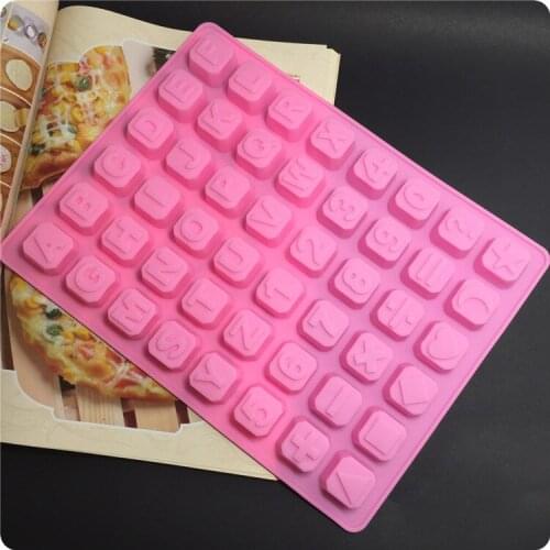 Luyou 1pcs Silicone Cake Mold 26 Letter English Alphabet Number Chocolate Mold Soft Mould Ice Cube Tray Mold FM1569
