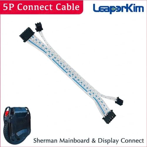 Original Mainboard & Display Connection 5P Cable for Leaperkim Sherman Veteran Unicycle Spare Parts Electric Monowheel