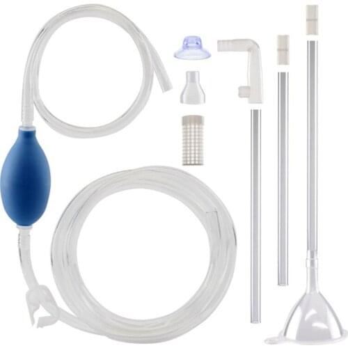Manual Fish Tanks Water Changer Multipurpose Hand Siphon Pump Liquid Aquarium