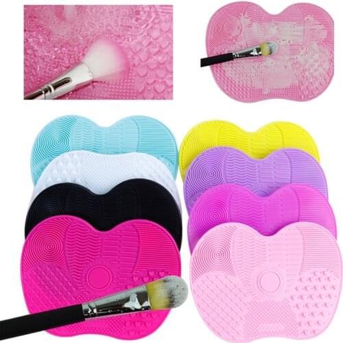 Silicone Makeup Brush Cleaning Pad Brush Cleaner Mat Cosmetic Make Up Brushes Washing Scrubber Board Tool make up set Щетка мат