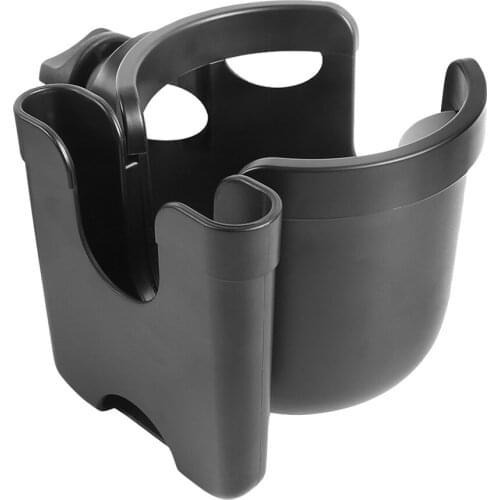 Wheelchair Universal Cup Holder 2 in 1 Baby Stroller Cup Can Drink Bottle Holders Container Mobile Phone Shelf