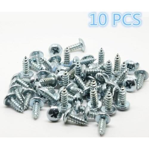 10 PCS silver motorbike parts ATV Off-road universal dirt pit bike motocross tip screws moto fixed accessories motorcycle screw