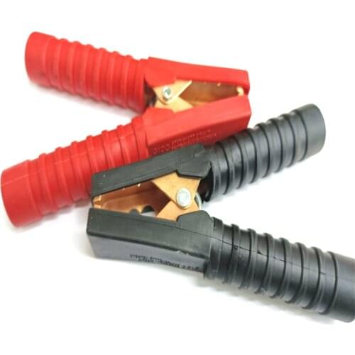 2PCS 200A Red + Black Crocodile Car Caravan Van Battery Test Lead Clips Best Promotion Alligator Clips Connector Plug Power