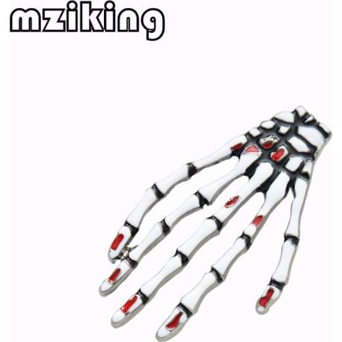 2019 New Halloween Skull Hand Brooches Pin for Women Enamel Collar Badge Pin Homme Broaches Clothing Jewelry Accessories Gift