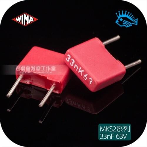 5pcs/50pcs 33nF 63V MKS2 Series WIMA 0.033uF/333 Original New Germany Film Capacitor