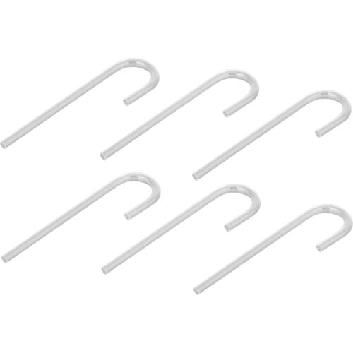 6pcs Acrylic Curved Pipe U Shape Tube Bend For Aquarium CO2 System Pump Hose