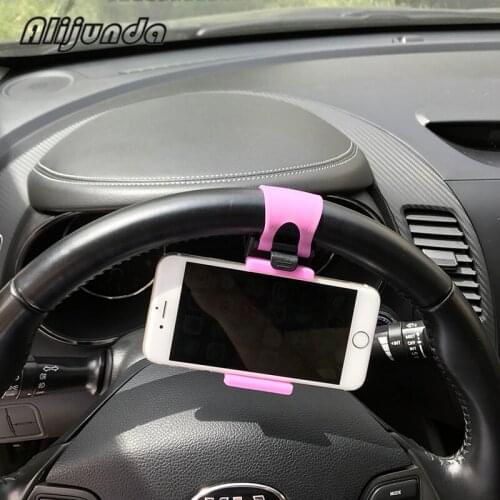 Car Steering Wheel Mount Holder Car Mount Bracket Rubber Band For Audi A-series S-series SQ-series Q3 Q5 SQ5