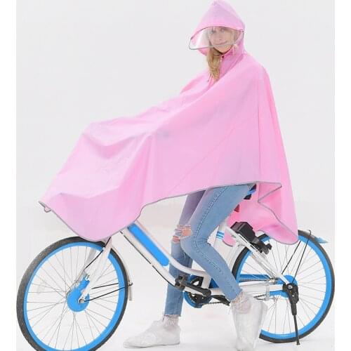 Safe reflective edge Bicycle Raincoat Rain Coat Poncho Hooded Windproof Rain Cape Mobility Bicycle Cover Use in snowy