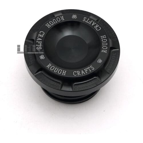 Motorcycle Gas Fuel Tank Cap Cover Vented Black For Harley Sportster XL883 48 72