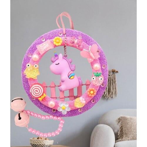 Children snow mud summer wind chimes hand clay color painting baby DIY bedbell girls educational toy