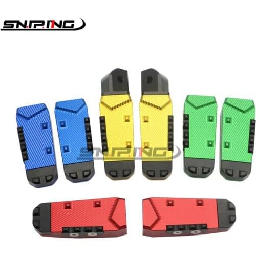 For Suzuki GSXR 600 /750 /1000 GSR600 GSR750 SFV650 GSX-S100 Motorcycle CNC aluminum rear foot nail pedal passenger pedal