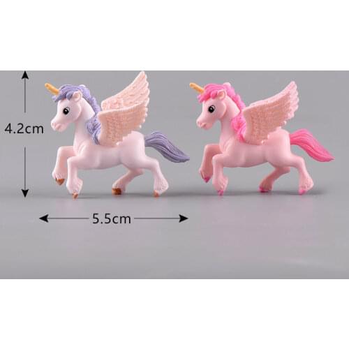 12Pcs/Set Unicorn Horse Action Toy Figures