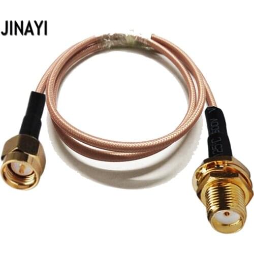 RG142 Low Loss Cable SMA Male to SMA Female RF Crimp Coax Pigtail Connector Cable 10/15/20/30/50CM 1/2/3/5/10M