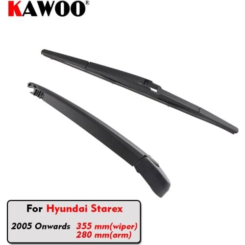 KAWOO Car Rear Wiper Blade Blades Back Window Wipers Arm For Hyundai Starex Hatchback (2005 Onwards) 355mm Auto Windscreen Blade