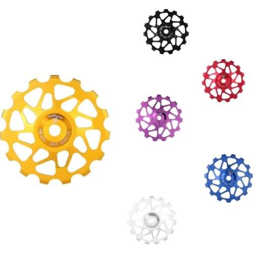 Lebycle 15T 7075 MTB Bicycle Rear Derailleur Pulley Jockey Road Bike Guide Roller Tensioner Part Cycling Accessory