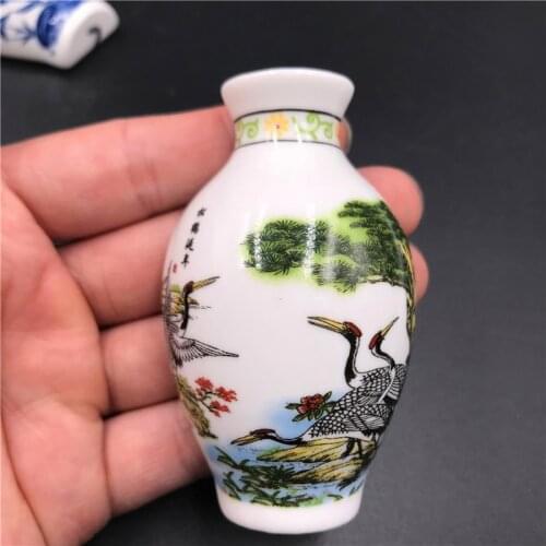 Fridge Magnet Decoration Chinese Style China Ceramic Blue and White Porcelain Vase Imanes Para 3d Refrigerator Sticker Souvenir