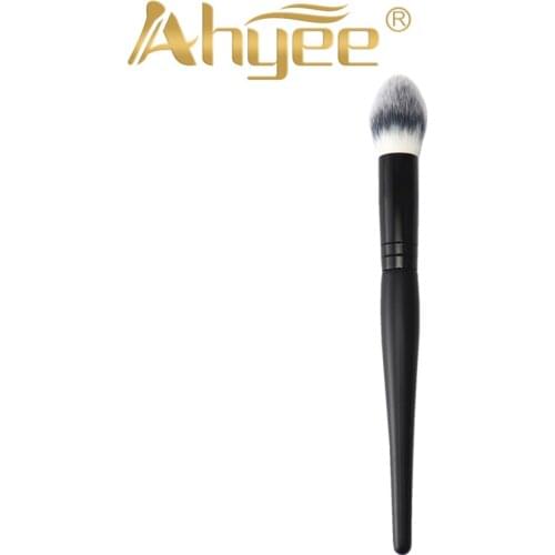Ahyee New 1 PCS Tapered Highlighter Brush Vegan Synthetic Bristles Wood Handle Best For Highlighting And Contouring Face and Eye