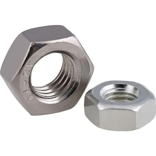 Left Hand Thread Hex Nut 304 Stainless Steel Reverse Thread Hex Hexagon Nuts Left Tooth Nuts M4 - M20