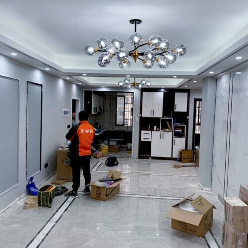 Nordic glass pendant lights restaurant Hanging Lamp bar industrial gold living room decor iron glass shade decor fixtures