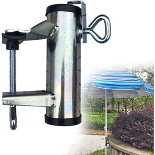 Heavy Duty Umbrella Holder Clamp Parasol Holder Outdoor Garden Metal Umbrella Support Stand Fixed Bracket For Tricycle