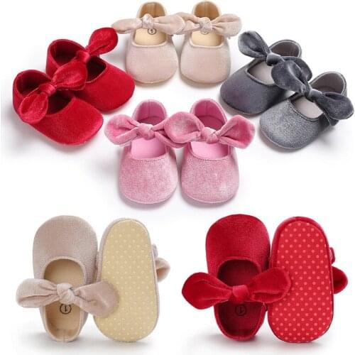 Newborn Baby Prewalker Soft Bottom Anti-slip Shoes Footwear Classic Princess First Walker Baby Girl Shoes