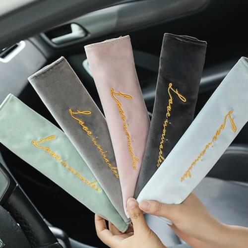 1 pcs Car Seat Belt Cover Universal Auto SeatBelt Covers Protector Safety Belts Shoulder Protection Soft Plush Shoulder 5 color