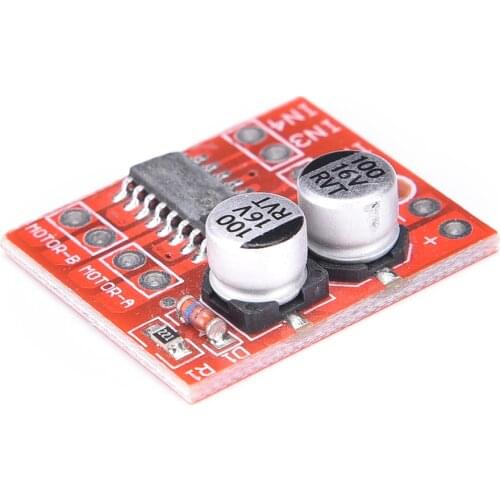 1PC New 1.5A Mini Dual Channel DC Motor Driver Module L298N PWM Speed Control Double Stepper Motor