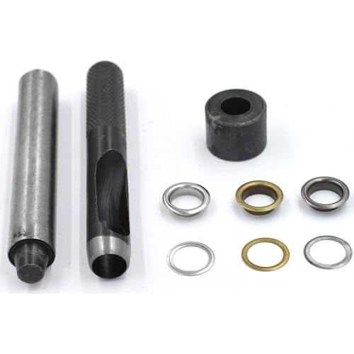 100 sets /lot Eyelets Inner diameter 10mm Clavus Metal eyelets Sewing patches Clothes Bags and shoes accessories Rivets