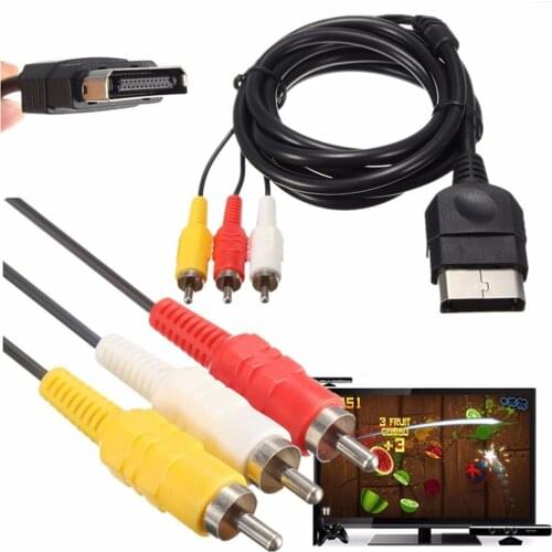 1x 6FT AV Audio Video Composite Cable Cord RCA Cable for XBOX CLASSIC 1 Standard-definition TV or Monitor