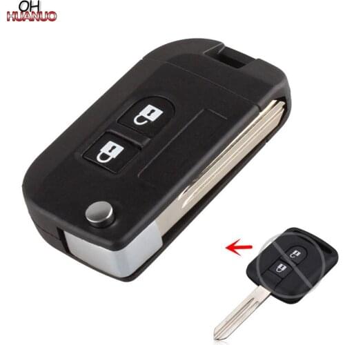 2 Button Folding Flip Remote Key Shell Case For Nissan Micra Note Navara Qashqai Car Key Blank