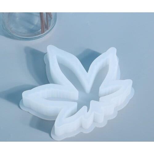 2 Pcs Maple Leaf Ashtray Epoxy Resin Mold Jewelry Storage Box Tray Silicone Mould Handmade DIY Crafts Home Decorations R58E