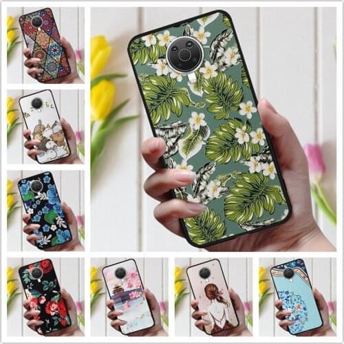 3D Emboss Flower Case For Nokia G20 G10 Cover Cute Relief Case For Nokia X10 X20 G20 G10 C3 2020 Bumper NokiaG20 G 20 2021 Case