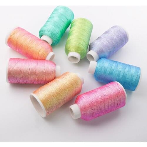 0.48mmx600m 6-strand Colorful Wax Line Chameleon Colorful CS Gold Wire Manual DIY Braided Winding Gold Thread Christmas Ribbon