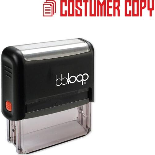 Bbloop Costumer Coph w/knockout Style Font and Design Self-Ink