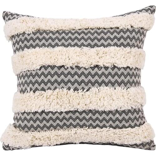 Throw Pillow Cover Macrame Cushion Case Decorative Pillowcase for Bed Sofa Couch Bench Car Boho Home Decor