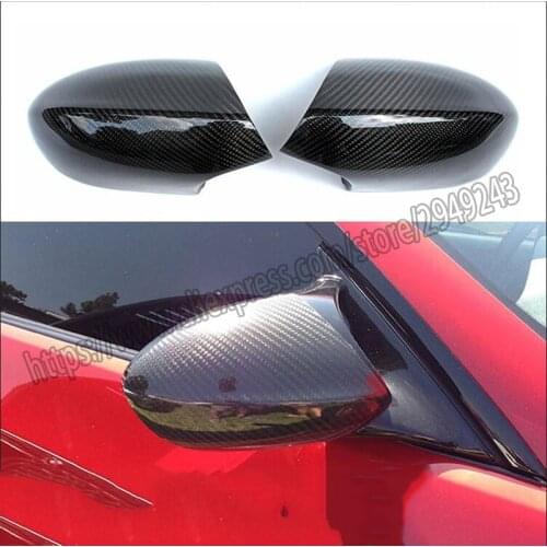 FOR 2007 2008 2009 BMW E92 E93 2DR 328i 335i 325i 2PCS REAL CARBON FIBER MIRROR COVER CAP