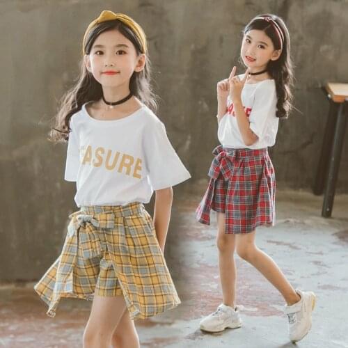 Girls Clothes Childrens Clothing Set Summer Toddler Kids Boutique Outfits Leasure T Shirt +Shorts 2pcs 3 to 13 Year