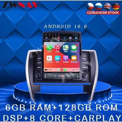 For Toyota Camry 2012-2015 Android 10 Tesla style Car DVD Player GPS navigation Car Auto Radio Stereo Multimedia Player