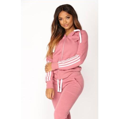 European sexy women tracksuit hoodies casual sporty 2 pieces outfits for women suit outfits DWP021
