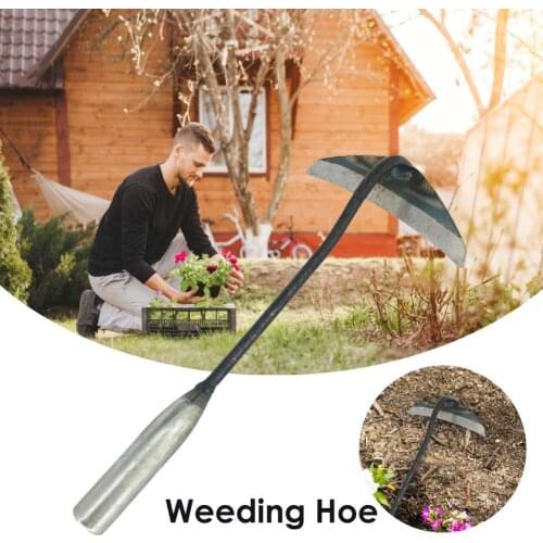 Steel Hardened Hollow Hoe Handheld Weeding Rake Planting Vegetable Farm Garden Tools Agriculture Tool Weeding Accessories