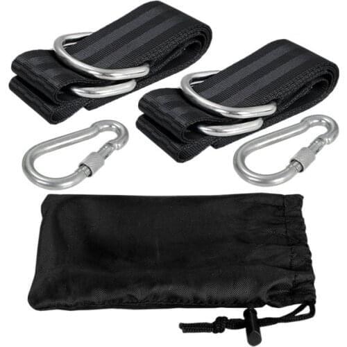 Tree Swing Straps Kit Hanging Straps Hammock Tree Swing 5Ft with 2 Heavy Duty Carabiner Hooks
