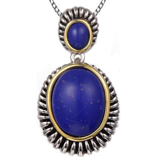 Lapis lazuli Pendant 925 Sterling Silver Free Shipping Newest Fashion Jewelry Pendant TE711