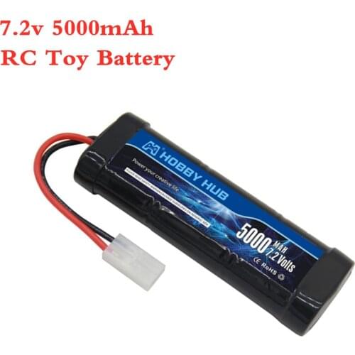 New 7.2v 5000mAh NiMH Batteries Pack For RC Car Truck Buggy Boat Tank Ni-Mh Baterias gray supper power 1pcs
