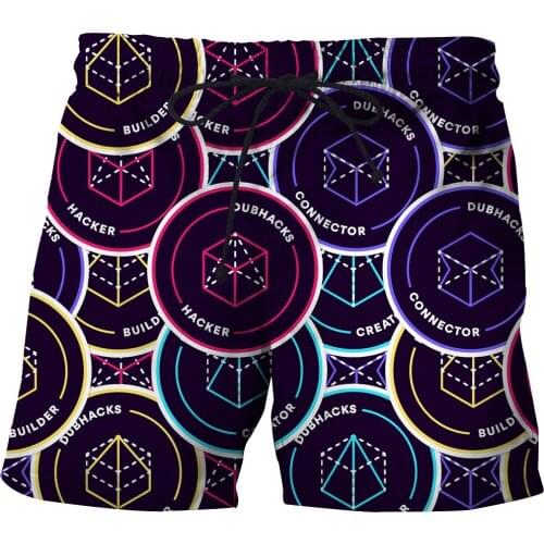 New breathable 3D beach pants Summer mens swimwear swim trunks Printed Art Beach Pants Quick-drying surf sweatpants