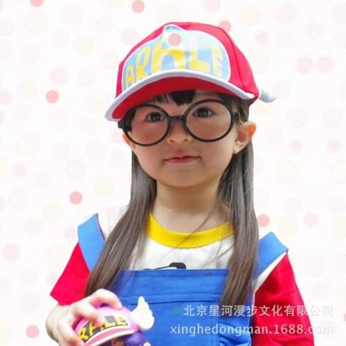 Arale Clothes Hot JP Anime Dr.Slump Sets Kids Arale Cosplay Costumes Cute Girls Personility Costumes