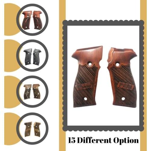 Sig Sauer P226 Pistol Grip Handmade From Walnut Wood Set.1